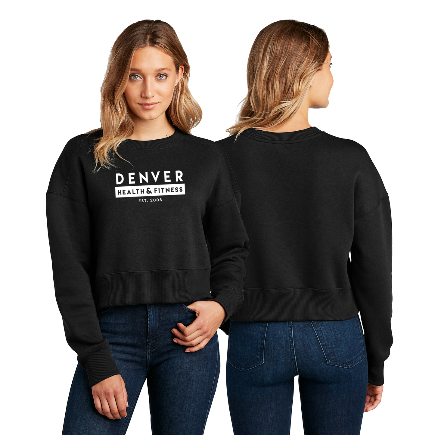 DHF Ladies Crop Fleece Crew