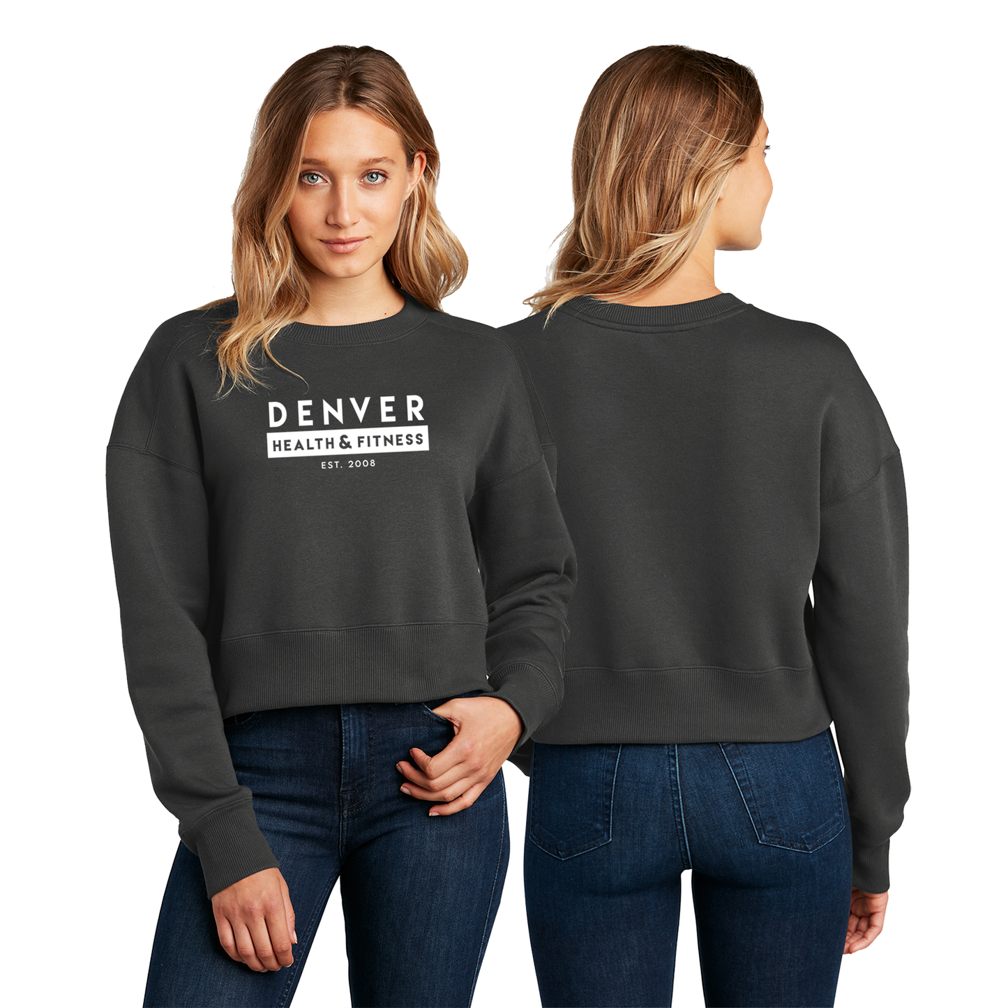 DHF Ladies Crop Fleece Crew
