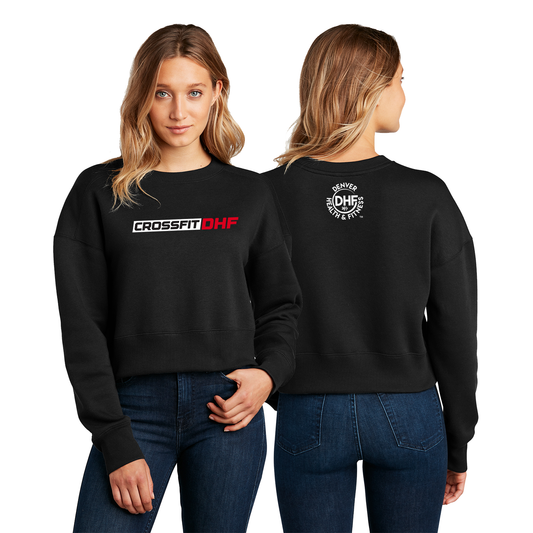 DHF Crossfit Ladies Crop Fleece Crew
